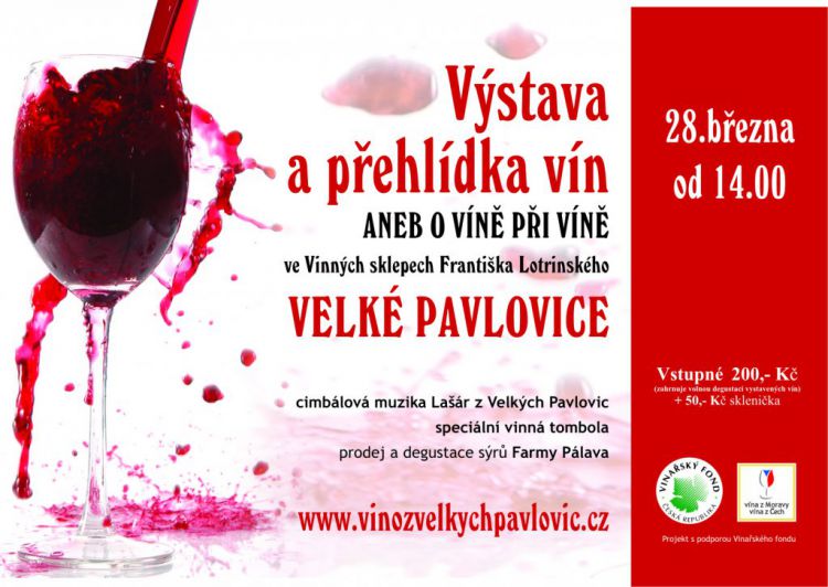 V sobotu 28. března do Velkých Pavlovic na O víně při víně